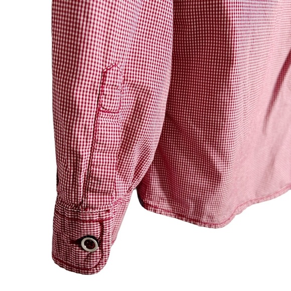 Weatherproof - Red & White Gingham Button Down - Sz. Lg - Picture 5 of 6
